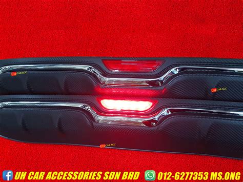 Honda Civic Fc Rear Bumper Lower Garnish Diffuser With Led Light Uh Car