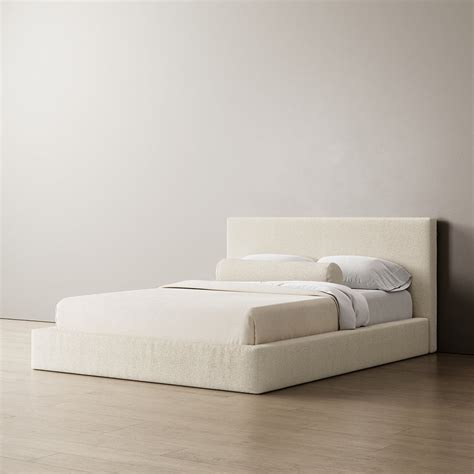 Ineshi Marshmallow Bed Frame Boucle Off White