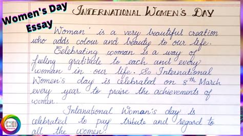 Essay On International Women S Day 10 Lines On Women S Day 8th