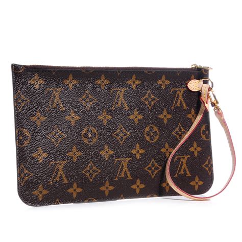 LOUIS VUITTON Monogram Neverfull MM GM Pochette 67201