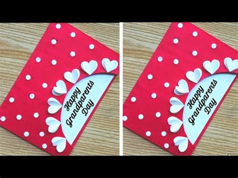 Grandparent S Day Card Making Handmade Easy And Beautiful Card For