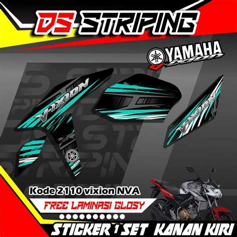 Jual 2110 Sticker Striping Motor YAMAHA VIXION NVA List Variasi Garis