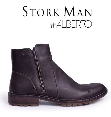 Botas Hombre Storkman Borcego Cuero Vacuno Con Doble Cierre Lateral