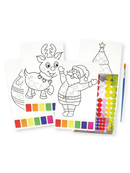 kit coloriage et gommettes Noël Hyperfetes