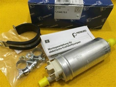 95 LPH 14 PSi Inline Low Pressure Universal Fuel Pump E85 OK Pierburg