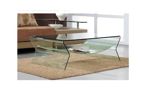 Table Basse Design En Verre Avec Sous Plateau Byron