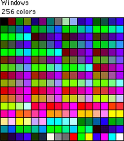 Web Safe Color Palette