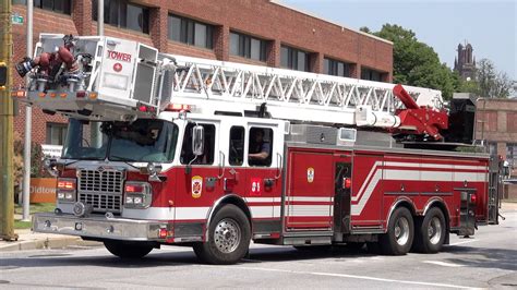 Baltimore City Fire Department Tower 1 Responding Youtube