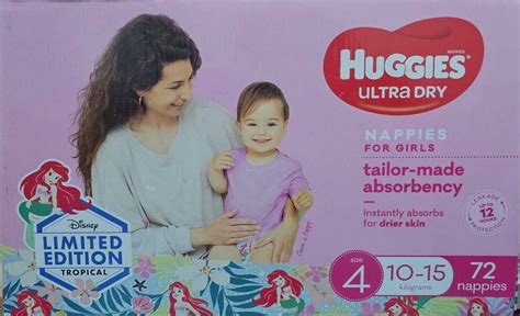 Huggies Ultra Dry Jumbo Nappies Limited Edition Size 4 Toddler Girl (10 ...