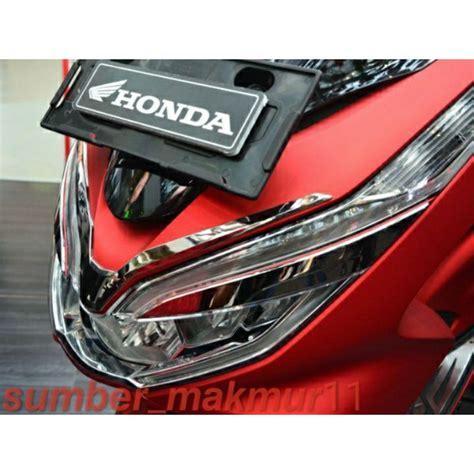 Jual Garnish Headlight Headlamp Hiasan Lampu Depan PCX 150 Lokal