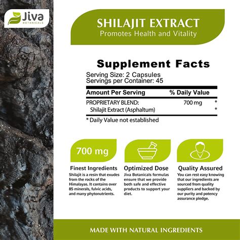 Jiva Botanicals Shilajit Capsules With Fulvic Acid 90 Capsules