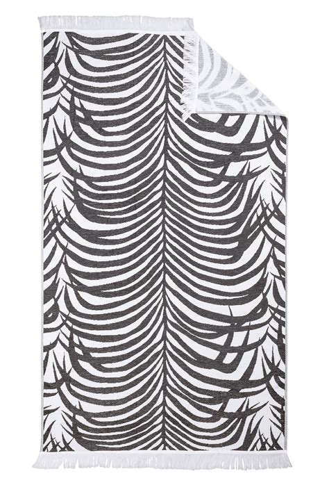 Zebra Palm Beach Towel Matouk Luxury Linens