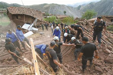 Cuzco Muertos A Raiz Del Terremoto De Grados De Intensidad De