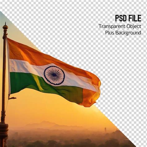 Premium PSD India Flag