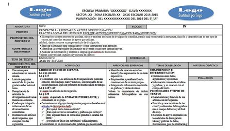 Planeaciones Del Quinto Grado Del Cuarto Bloque Ciclo Escolar