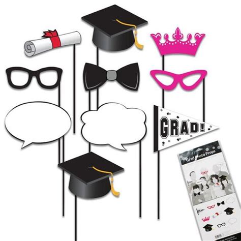 Graduation Photo Booth Prop Kit GlowUniverse