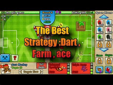 Btd Battles How To Use The Best Strategy Dart Farm Ace Strategy