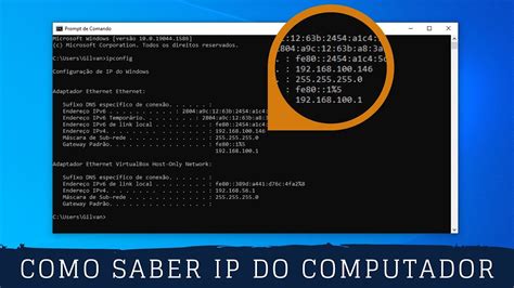 Como Ver O Ip Do Computador Saber Ip Do Pc Youtube