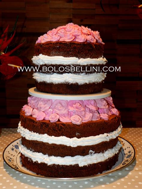 BOLOS BELLINI CAKE DESIGNER Naked Cake Bolo Pelado Ou Bolo