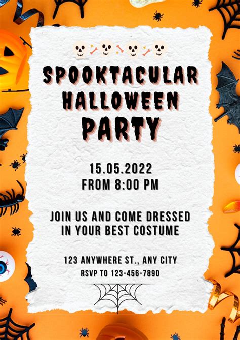 Free Printable Customizable Halloween Flyer Templates Canva