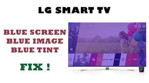 Lg Led Smart Tv Blue Screen Problem Solution Youtube