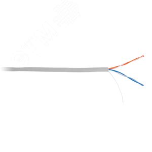 Кабель U/UTP 2 пары Кат.5 одножильный медный внутренний PVC серый 100м ...