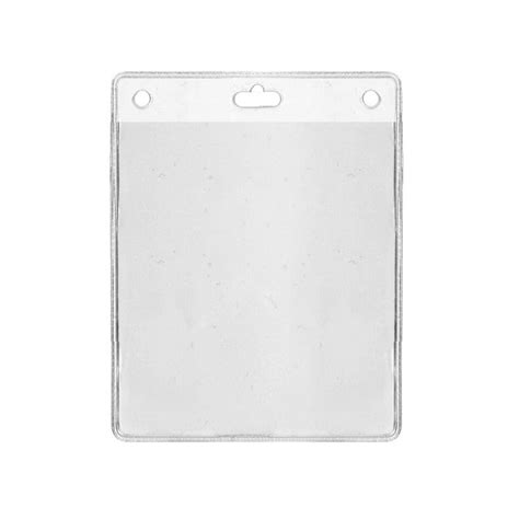 PBS018 V0 Porte Badge Souple Format Vertical 86x101mm Cardalis