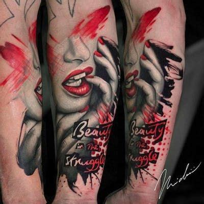 Tattoo Uploaded By Minerva Beauty In The Struggle Red Lips Tattoo By