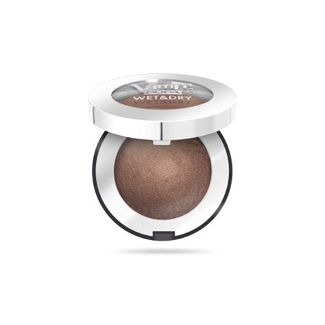 Запечённые тени с сияющим финишем PUPA Vamp Wet Dry Baked Eyeshadow