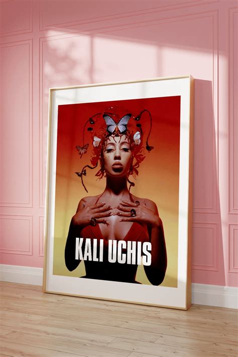 Kali Uchis Poster Music Print Album Music Kali Uchis Art Red Moon Decor