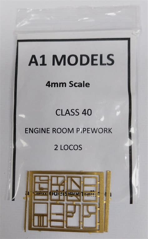 4mm Scale Detailing Parts Class 40 Engine Room Pipework 2 Locos Ebay