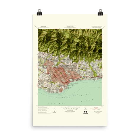 Restored 1952 Santa Barbara Map with Hillshade – Conspiracy of ...