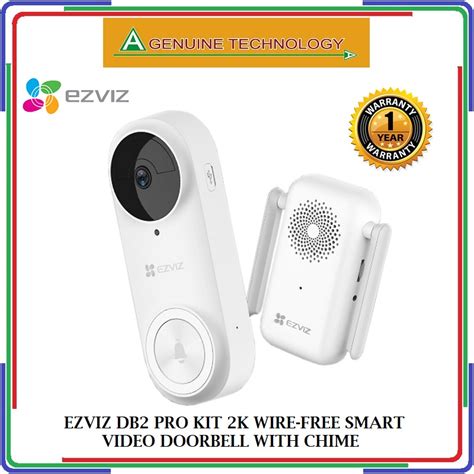 Ezviz Db Kit K Wire Free Smart Video Doorbell With Chime Shopee