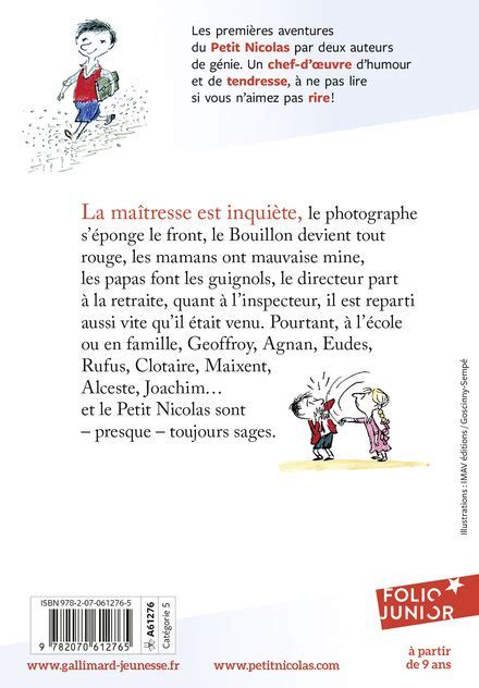 Livre Le Petit Nicolas Folio Junior Gallimard Jeunesse