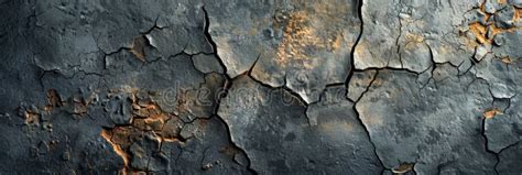 Grunge Metal Wall Texture Background Old Cracks In Cement Dusty Old