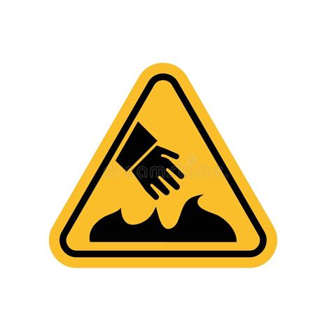 Hot Surface Do Not Touch Danger Sign Icon Set Safety Warning Illustrations For Industrial Use