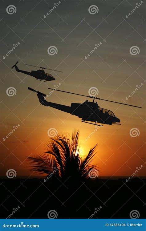 Vietnam War - Artist Recreation Stock Illustration - Illustration of ...