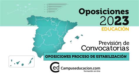 Oposiciones 2023 Mapa Actualizado De Convocatorias De Los Procesos De