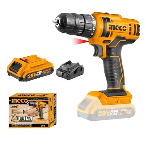 INGCO CDLI20051 20 V Lithium Ion Cordless Impact Drill 10 Mm With 1 Pc