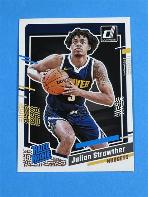 2023 24 Panini Donruss Rated Rookie 242 Julian Strawther RC For