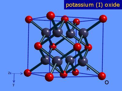 WebElements Periodic Table » Potassium » dipotassium oxide