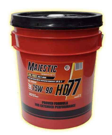 Sae W Full Synthetic Gear Oil Api Gl Majestic