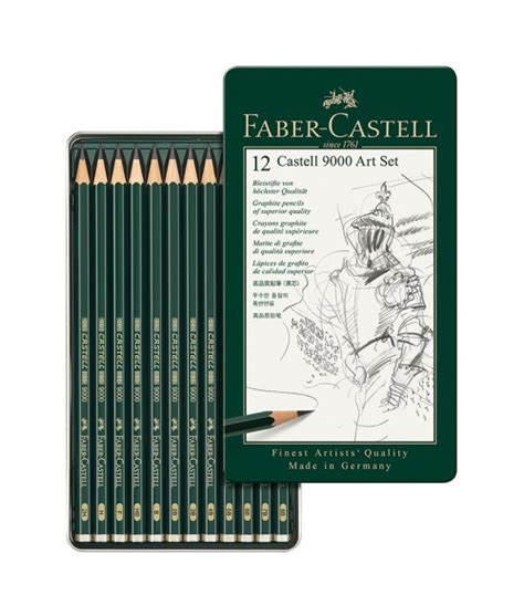 Caixa Lápis Grafite Castell 9000 Conjunto 6 Lápis FABER CASTELL