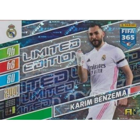 Sale Trading Cards Karim Benzema Limited Edition Panini Fifa 365