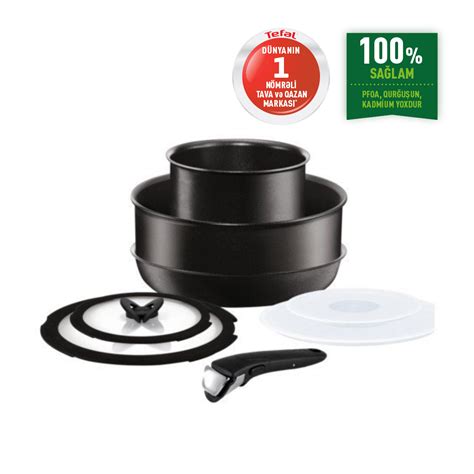 Tava V Qazan D Sti Tefal Ingenio Titanium Performance Orta Set Par A