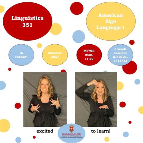 american sign language asl language sciences uw madison