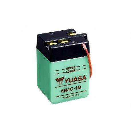 Batterie Moto 6 Volts YUASA 6N4C 1B Batterie Moto Quad Scooter Chez