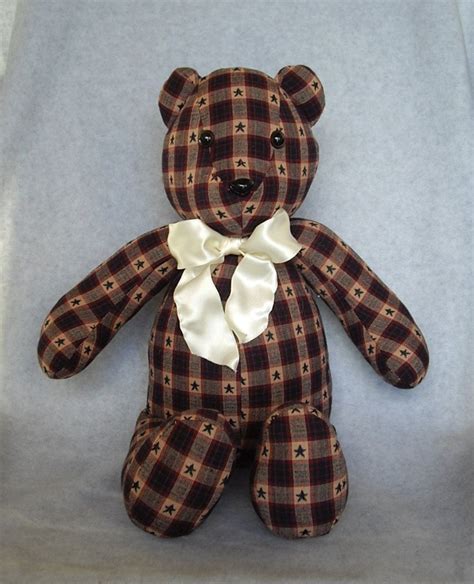 Americana Teddy Bear 18inch Great For Country And Primitive Decor Or As