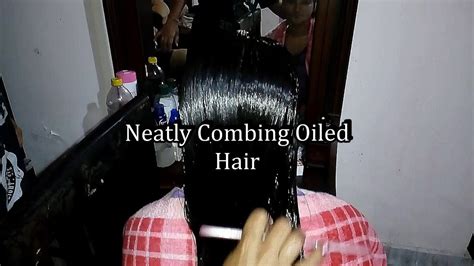 How To Neatly Comb Your Hair 2nd Part Of 200 Ml Coconut Hair Oil Challenge Youtube