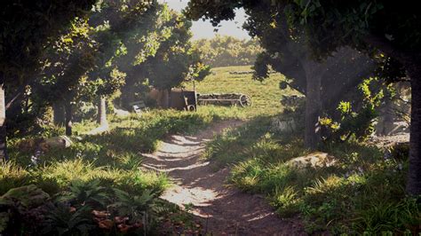 Sunlit Forest Path Paintings By Justin Artofit